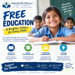 Free Education Charity Campaign